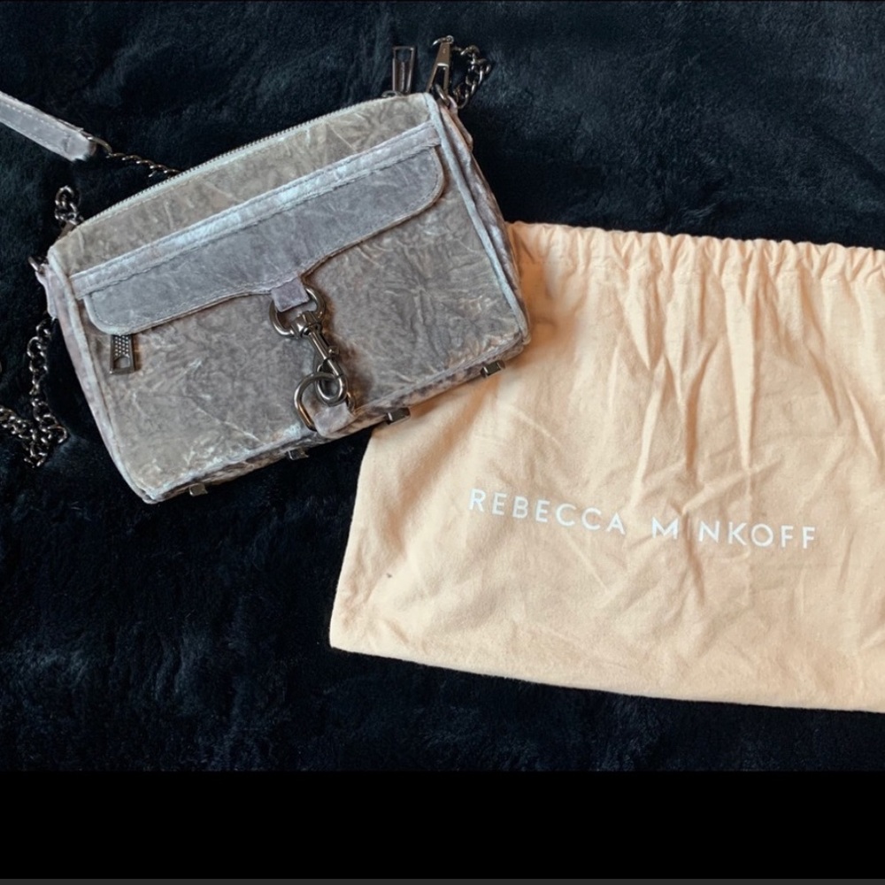 SOLD!! Beautiful Crushed Velvet Rebecca Minkoff Mini